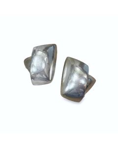 Patricia Von Musulin Sterling Silver Ear Clips.