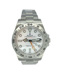 Men’s Stainless Steel Rolex Explorer II Polar Dial Ref 216570 Wristwatch