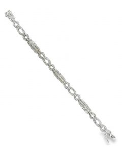 Estate White Gold and Diamond Bracelet