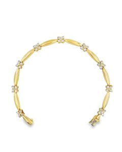 14K Yellow Gold Diamond Bracelet