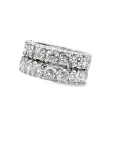 Vintage Platinum Diamond Wedding Band.