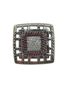 John Hardy Dot Sterling Silver and 18K Gold Diamond Ring.