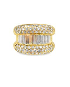 18K Yellow Gold Diamond Band by Fortunoff
