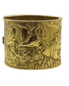 Van Cleef & Arpels, Unique Repoussé Gold Cuff‑Bracelet No 2V697.11, Circa 1960 .