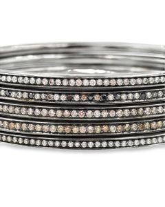 18K Gold Diamond "Stackable" Bangles By Jared Lehr (5)