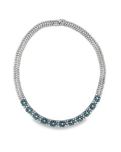 Fancy Color Diamond Necklace 