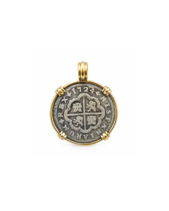 Spanish Colonial Shipwreck Coin Pendant