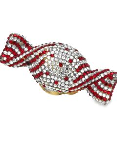 Rhinestone Peppermint Candy Pill Case By Judith Leiber