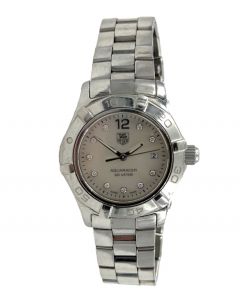 Ladies TAG Heuer Aquaracer WAF1415 MOP Steel Swiss Quartz Wristwatch.