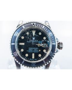 MK Personal Collection Rare Men's Rolex Submariner "All White" Ref 1680 MK VII wristwatch, circa 1977.