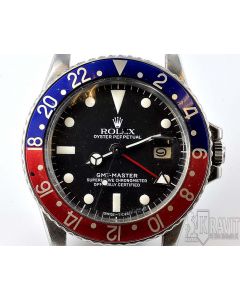 MK Personal Collection Super Rare Rolex GMT Master Peruvian Air Force Wristwatch Circa 1971