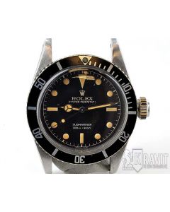 MK Personal Collection Rare Big Crown Rolex Submariner Ref 6538 Wristwatch Circa 1958