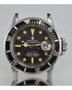 MK Personal Collection Rare Rolex Red Submariner Ref 1680 Wristwatch Circa 1970 First Place Trophy