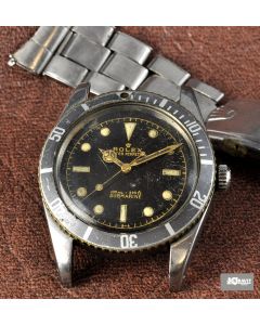 MK Personal Collection Very Rare Rolex James Bond Submariner Ref 6536/1 Wristwatch Circa 1957