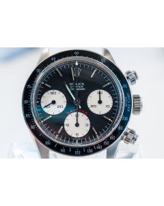MK Personal Collection Rare Rolex Steel Big Red Daytona Cosmograph Wristwatch Ref 6263 Circa 1980