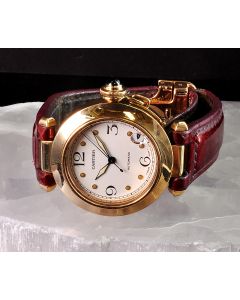 MK Personal Collection Ladies 18k Cartier Pasha Ref 1035 Automatic Wristwatch