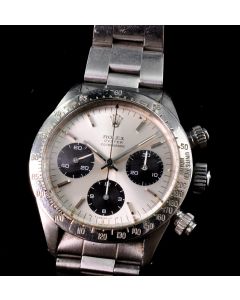 MK Personal Collection Rare Rolex Cosmograph Daytona Sigma Dial Wristwatch Ref 6265 Circa 1974