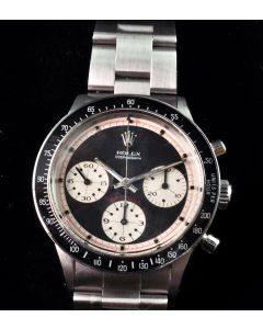 MK Personal Collection Rare Rolex Daytona Paul Newman Wristwatch Ref 6241 Circa 1968