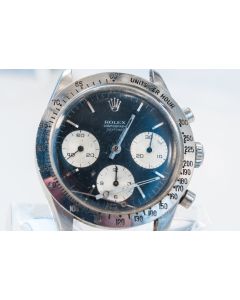 MK Personal Collection Unique Rolex "Floating" Small Daytona Oyster Chronograph Wristwatch Ref 6239 FAP Fuerza Zerea del Peru C.1968