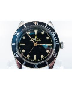 MK Personal Collection Very Rare Rolex James Bond Submariner Ref 6205 Wristwatch Circa 1954