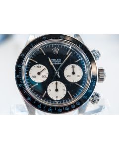 MK Personal Collection Rare Rolex Steel Cosmograph Wristwatch Ref 6263 Circa 1976