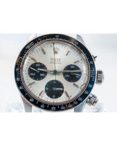 MK Personal Collection Super Rare Rolex Steel Cosmograph Ref 6263 "Fuerza Aerea del Peru" Wristwatch