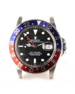 MK Personal Collection Men's Rare Rolex Pepsi GMT Master Wristwatch Ref 16750 Circa 1983