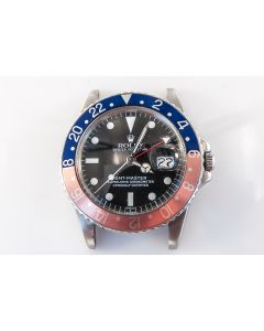 MK Personal Collection Rolex GMT Master Steel Wristwatch Ref 1675 Circa 1979 with Box and Papers