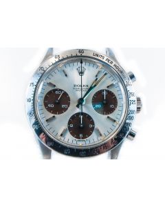 MK Personal Collection David Kravit Rolex Sunburst Tropical Sub Dials Rolex "Cosmograph Small Daytona" Oyster Wristwatch Circa 1968