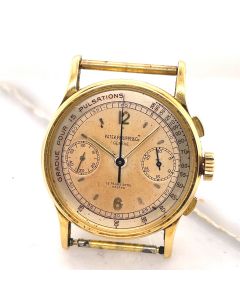 MK Personal Collection Rare Men's Patek Philippe La Palais Royal Habana Chronograph Wristwatch Circa 1947