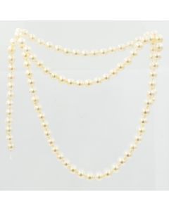 Estate Cultured Pearl Single Strand Endless Necklace 